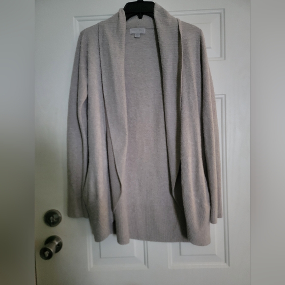 Barefoot Dreams Soft Gray Cardigan Sweater - Picture 2 of 6